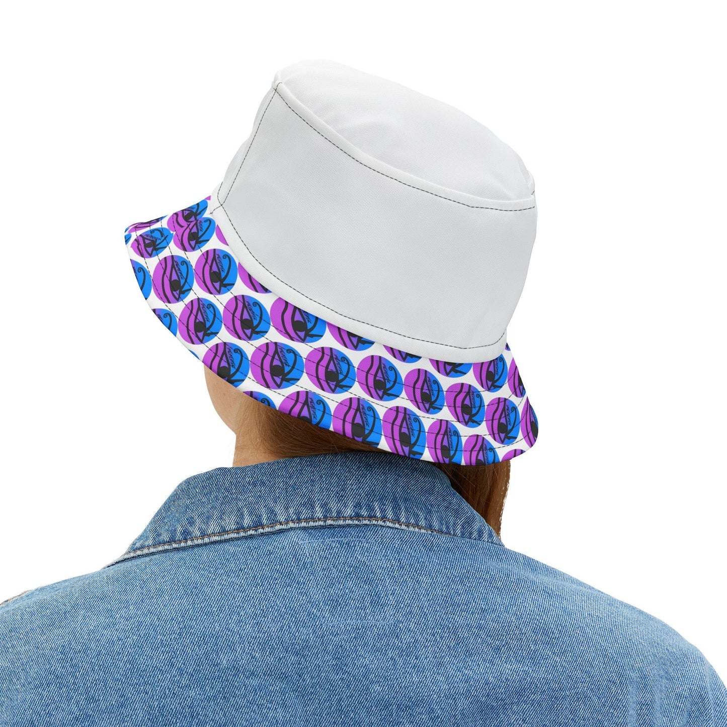 3ETD Logo Prt Bucket Hat (White)