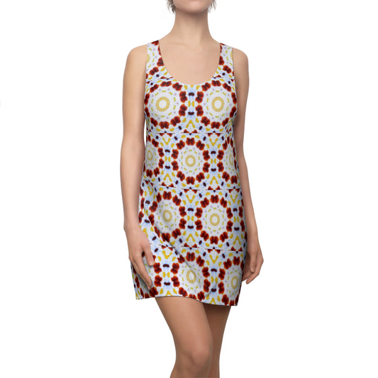 Women’s "MOSAIC" Cymatic Print Racerback Dress