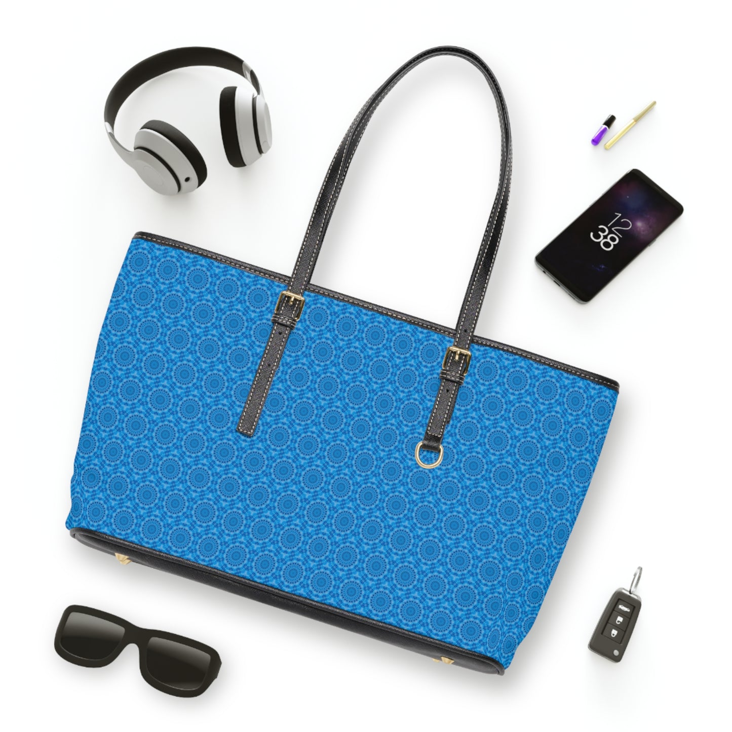 AVIAN Cymatic Aop Pu Leather Shoulder Bag