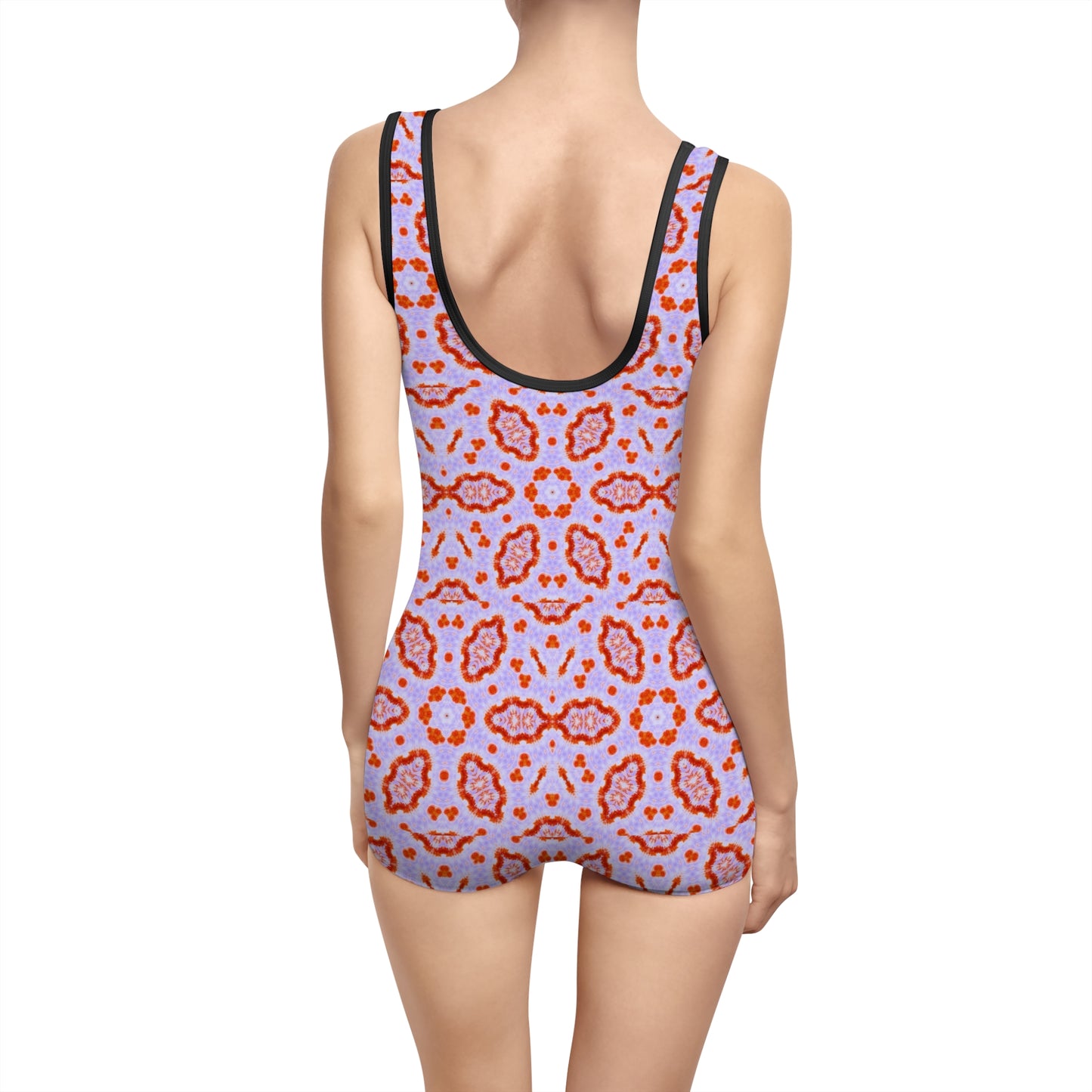 Women’s "HEXA" Cymatic AOP Vintage Swimsuit