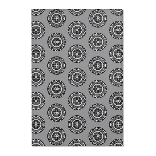 “MAYA” Cymatic Area Rug (Grey) - Modern Home Decor