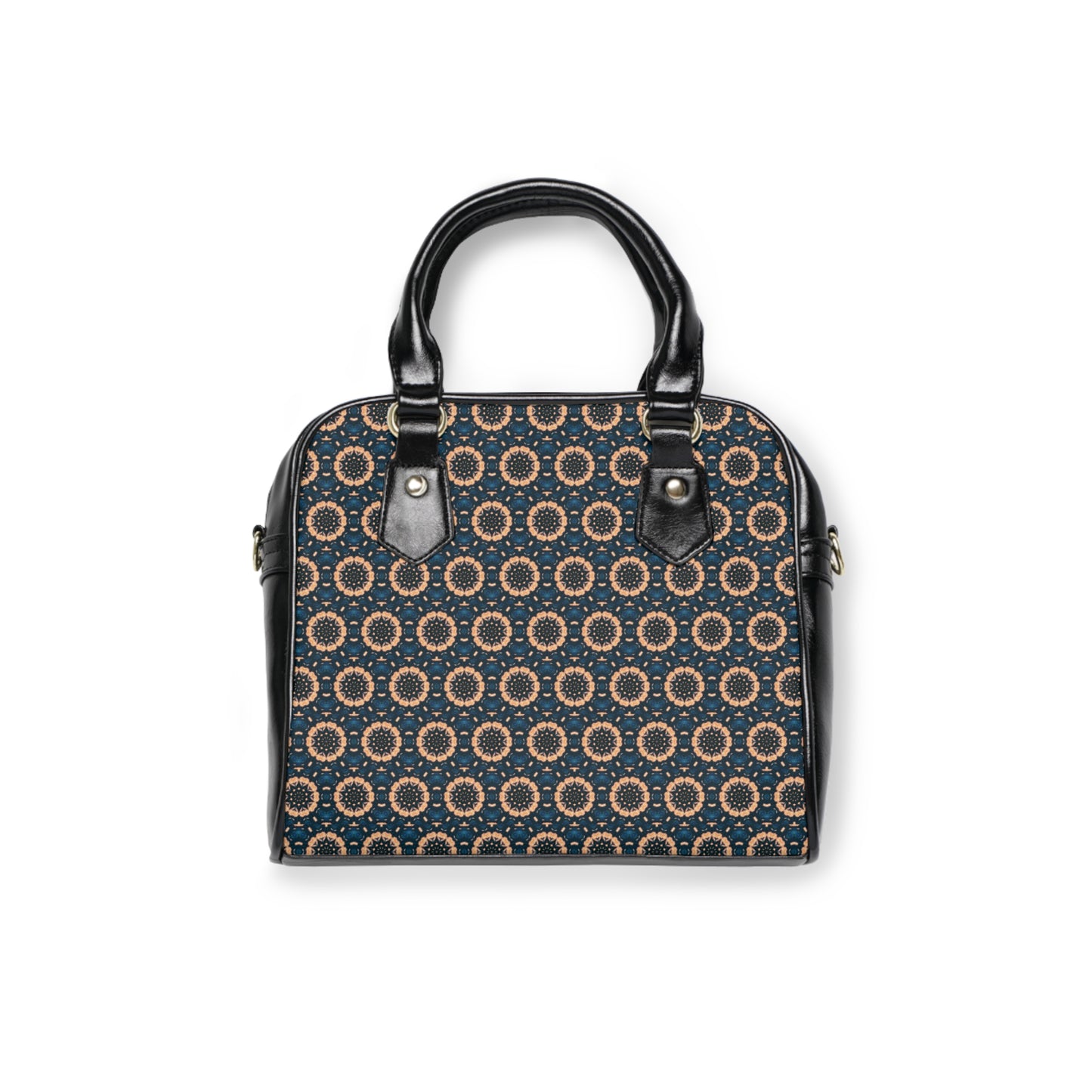 BLKSUN Cymatic Aop Pu Shoulder Handbag