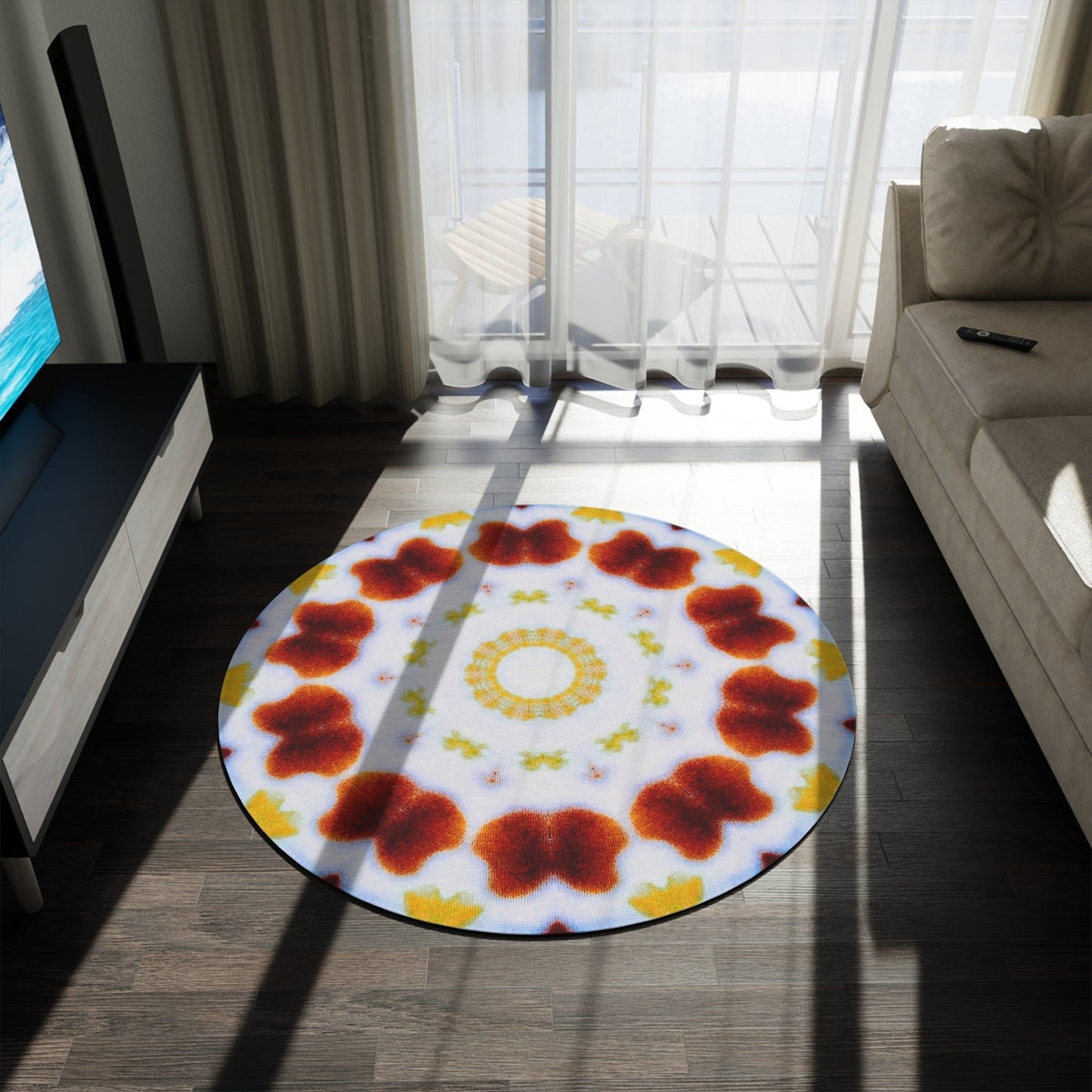 Kaleido47 Cymatic Round Rug (MOSAIC)