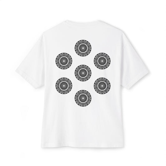 3ETD "MAYA" Cymatic Print Oversized Boxy T Shirt