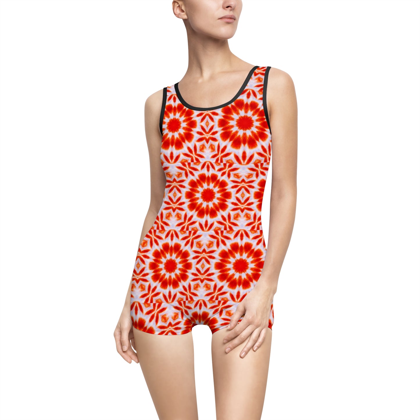 Women’s "SACRAL" Cymatic AOP Vintage Swimsuit