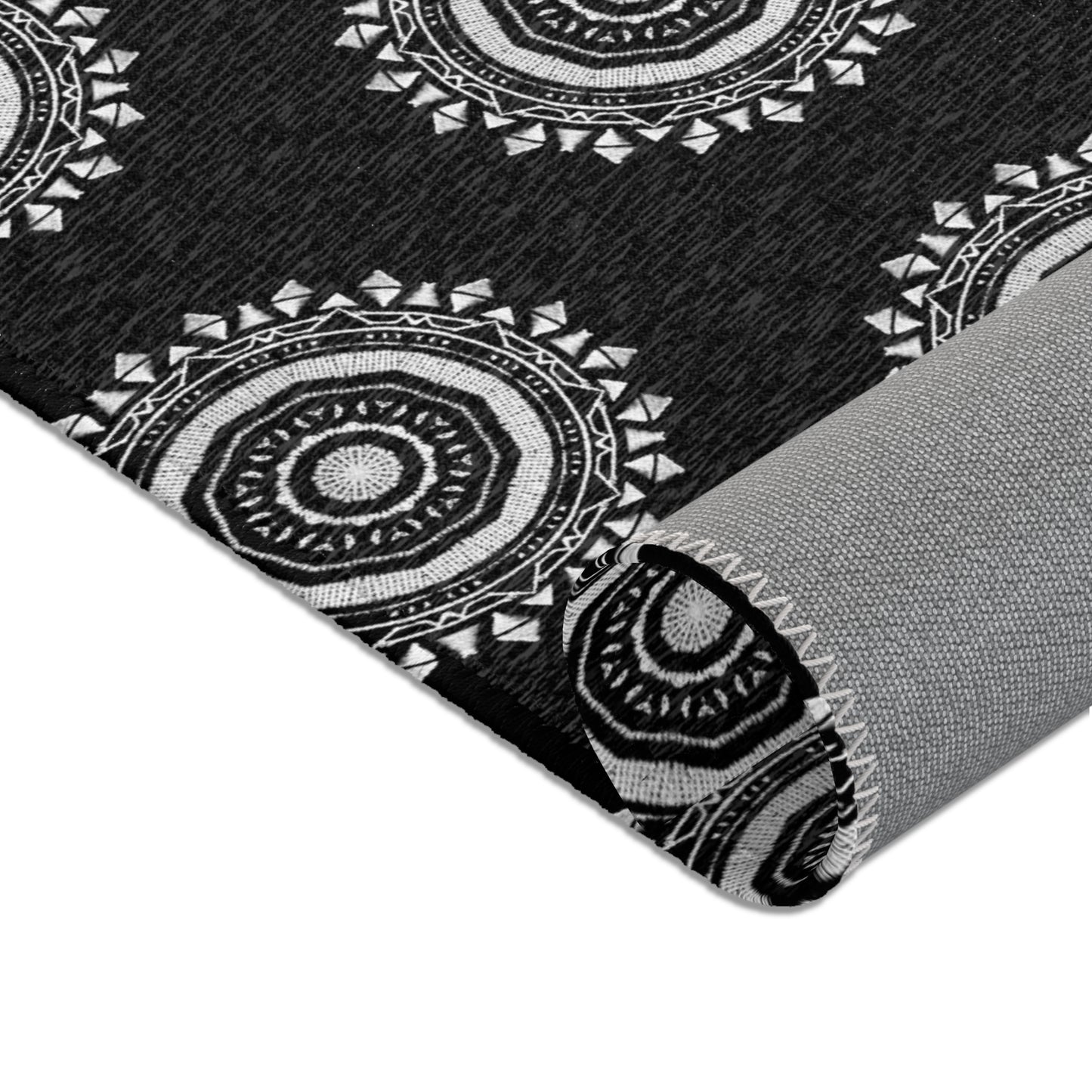 MAYA Cymatic Area Rug (Black) - Modern Home Decor