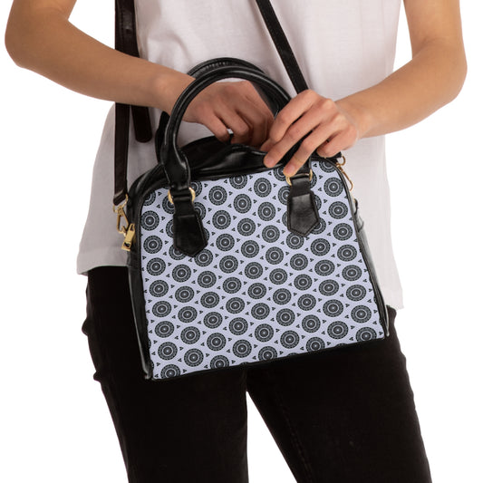 MAYA Cymatic Aop Pu Shoulder Handbag