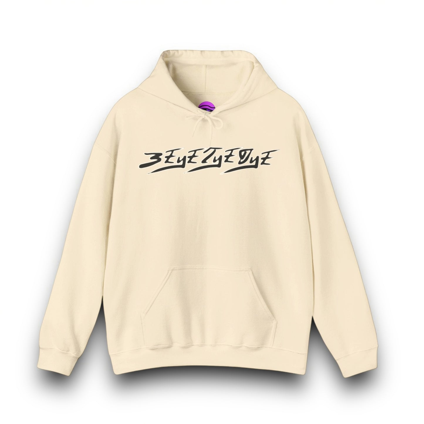 Men's 3ETD Noir "MAYA" Cymatic Print Hoodie