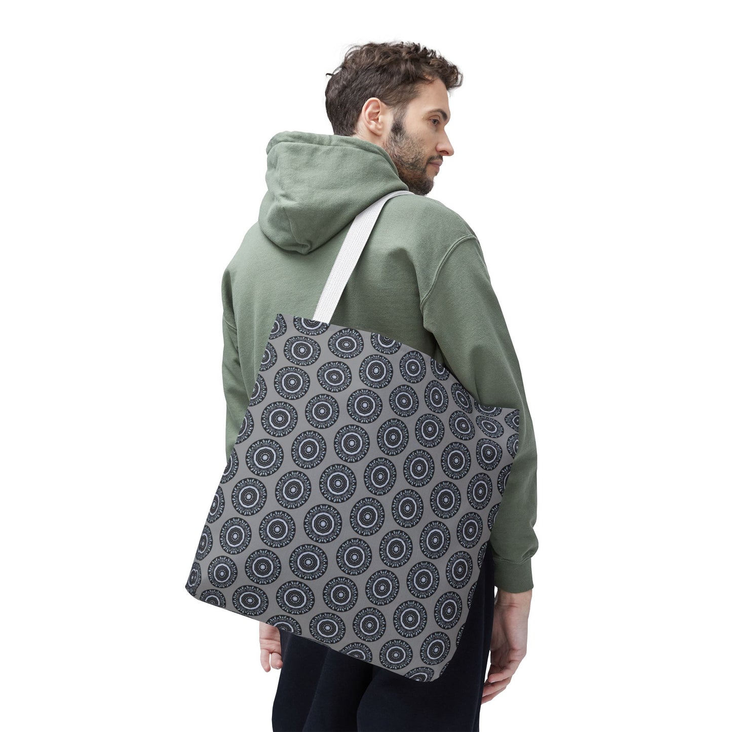 MAYA Cymatic Aop Customisable Tote Bag (Grey)