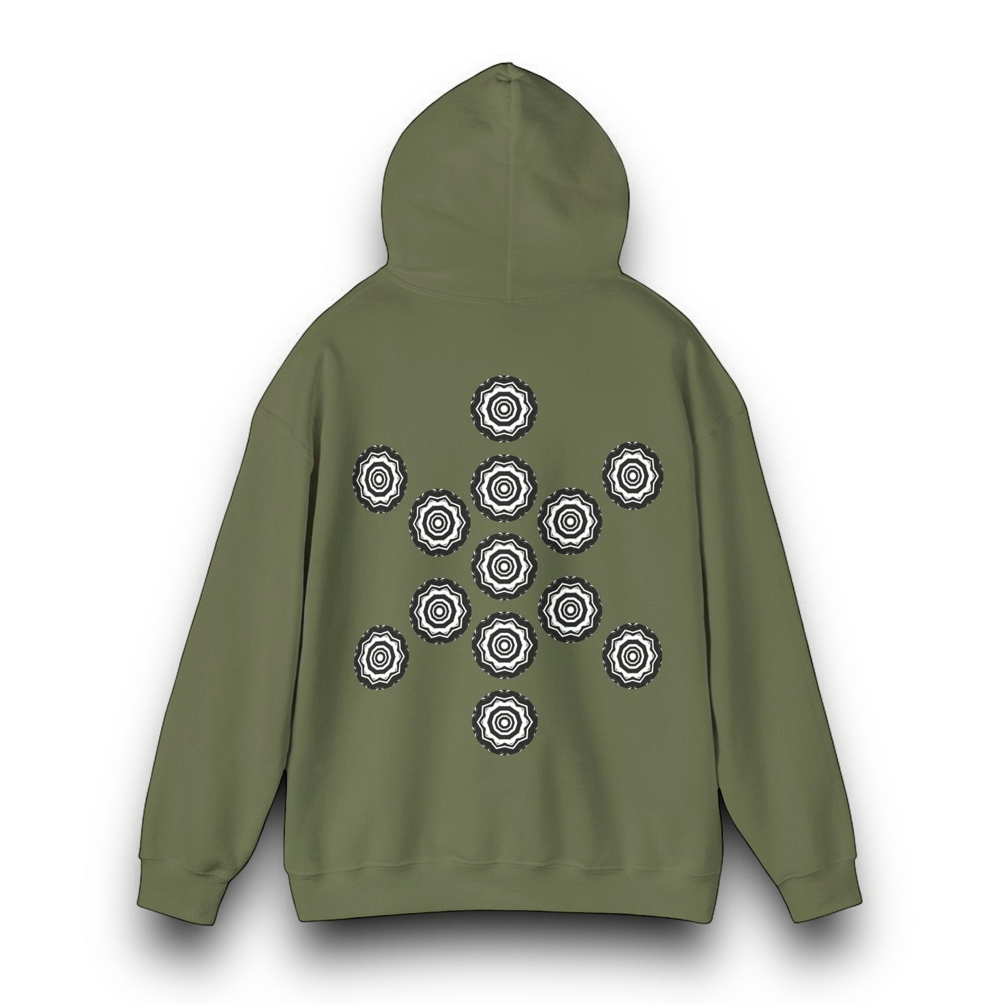 Men's 3ETD Noir "417" Cymatic Print Hoodie