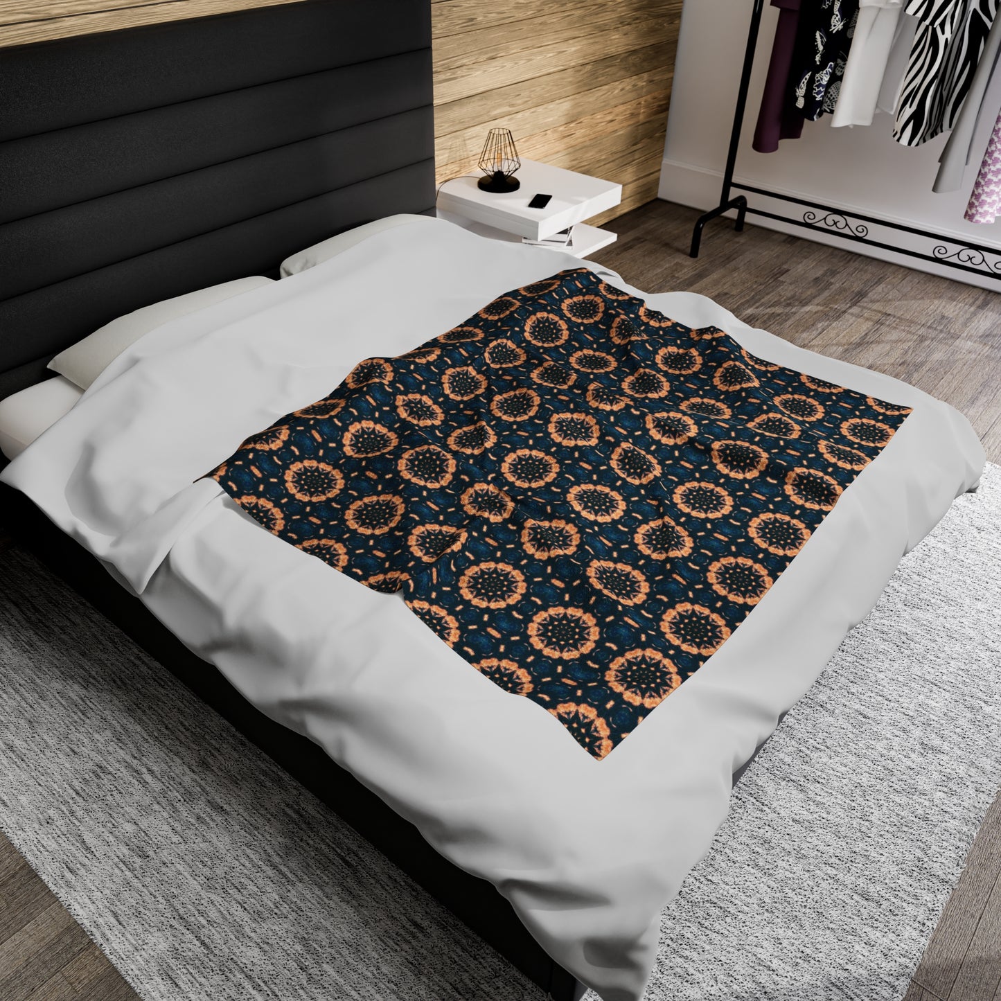 BLKSUN Cymatic AOP Velveteen Blanket