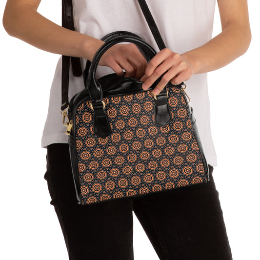 417 Cymatic Aop Pu Shoulder Handbag
