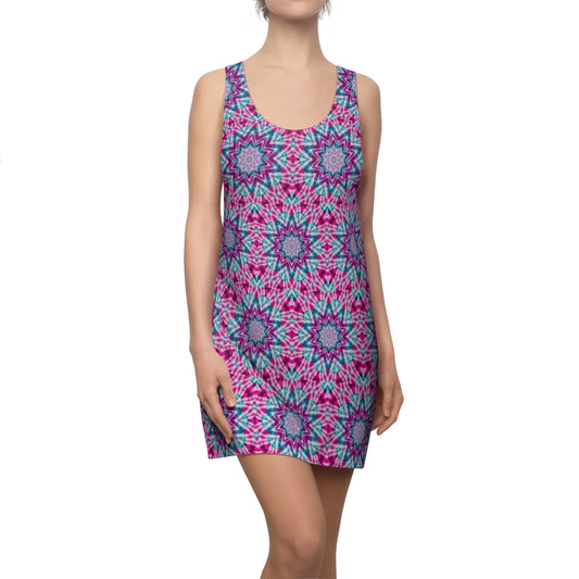 Women’s "ULTRAVIOL3T" Cymatic Print Racerback Dress