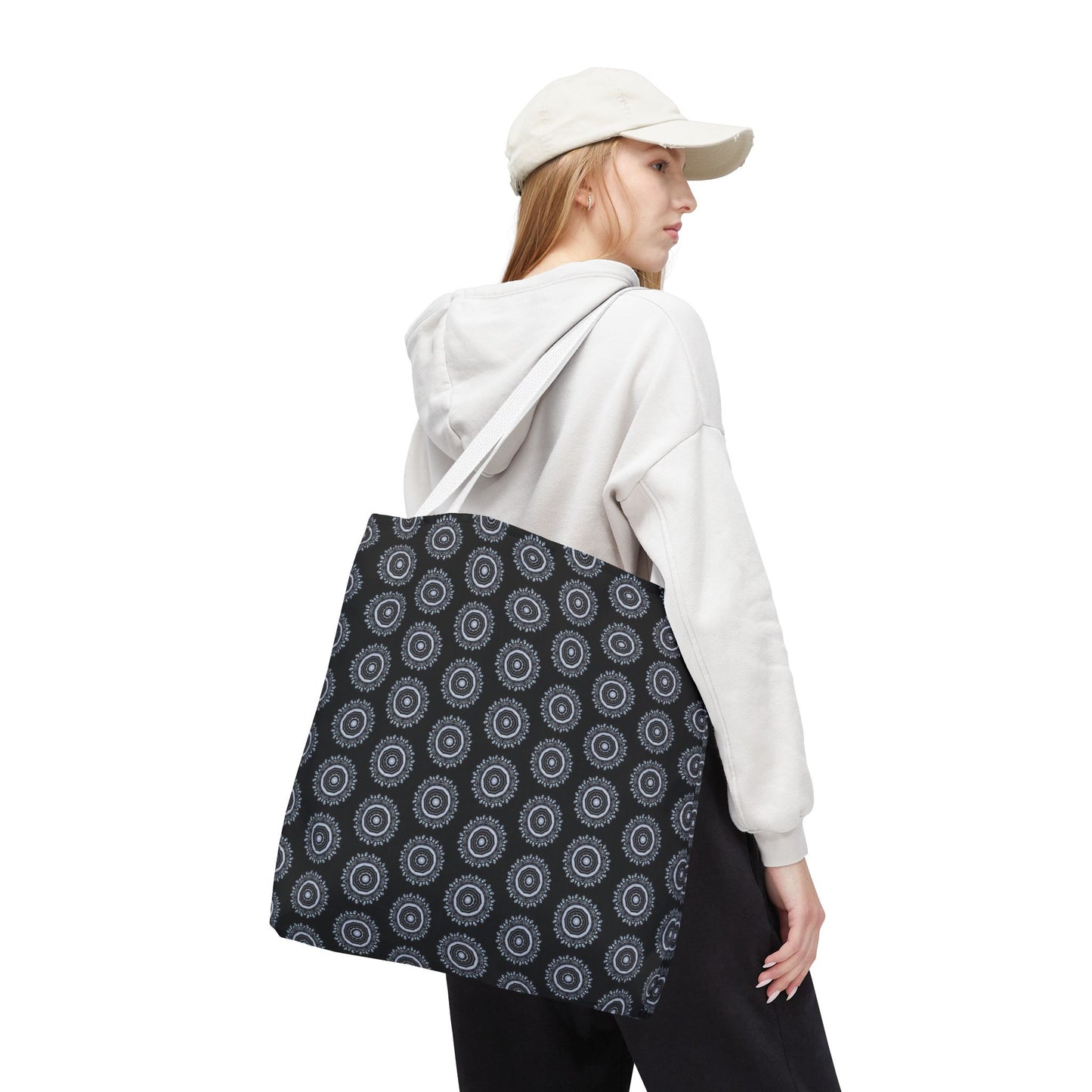 MAYA Cymatic Aop Customisable Tote Bag (Black)