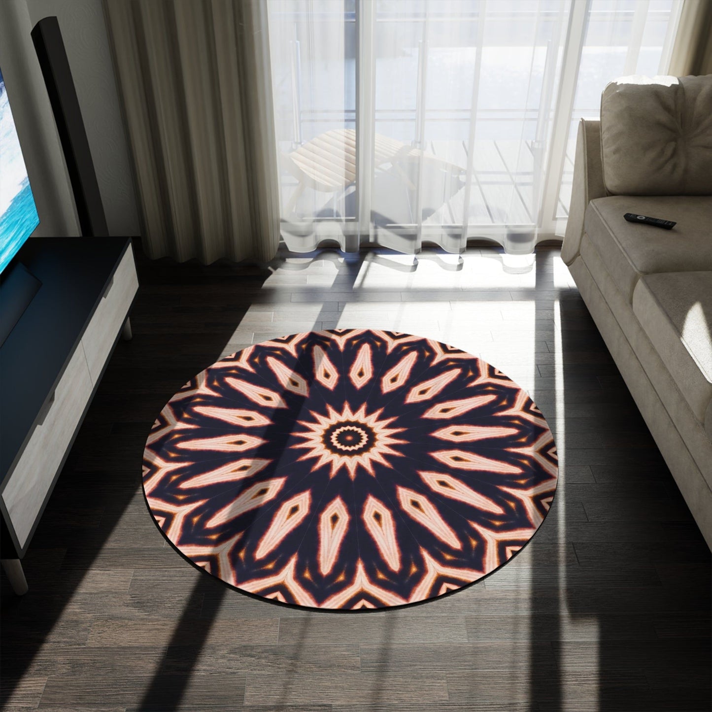 Kaleido47 Cymatic Round Rug (E-CLPS 2)