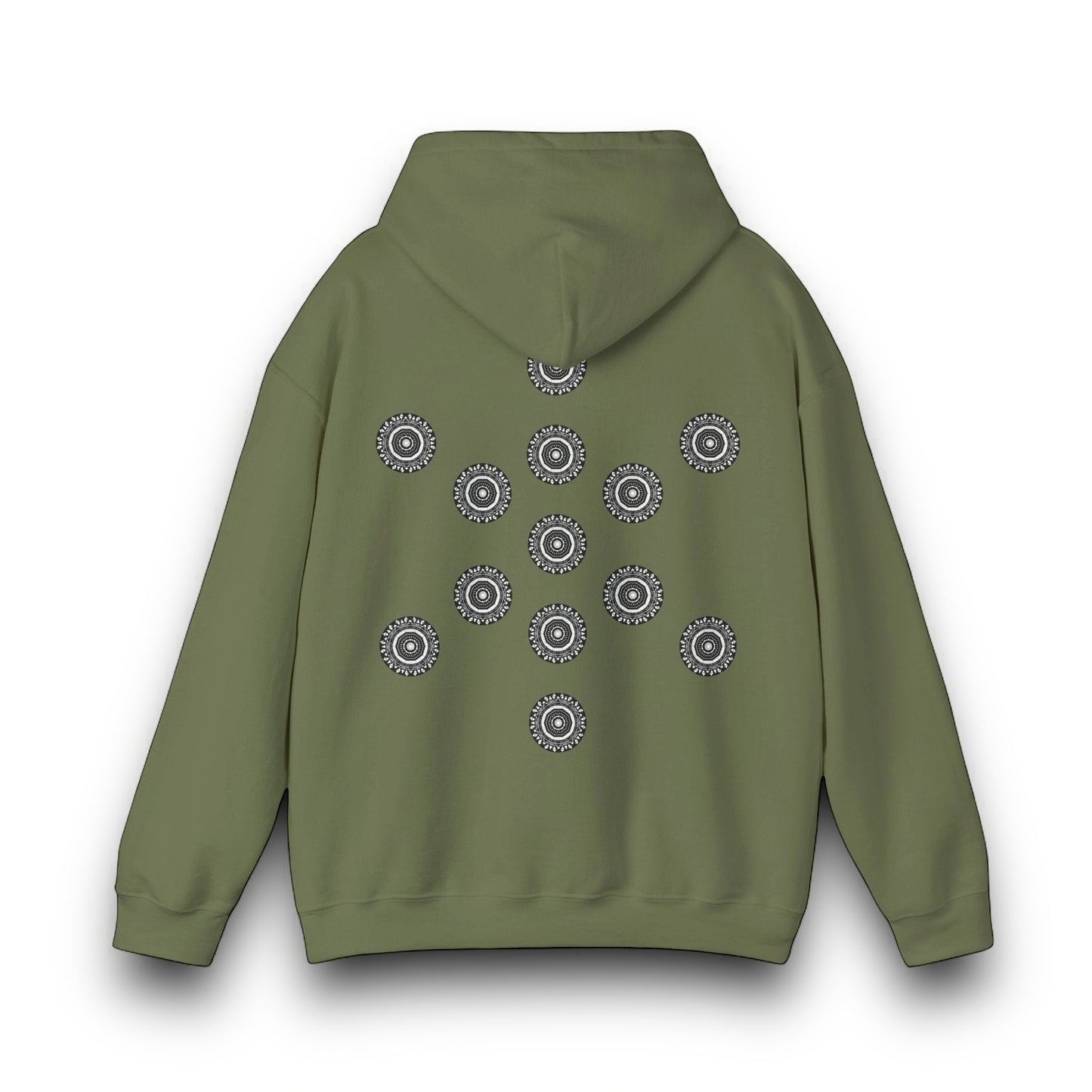 Men's 3ETD Noir "MAYA" Cymatic Print Hoodie