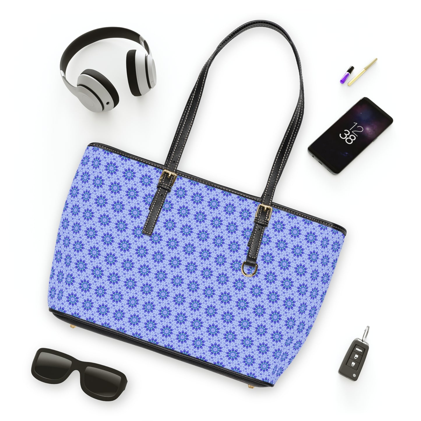 LOTUS Cymatic Aop Pu Leather Shoulder Bag