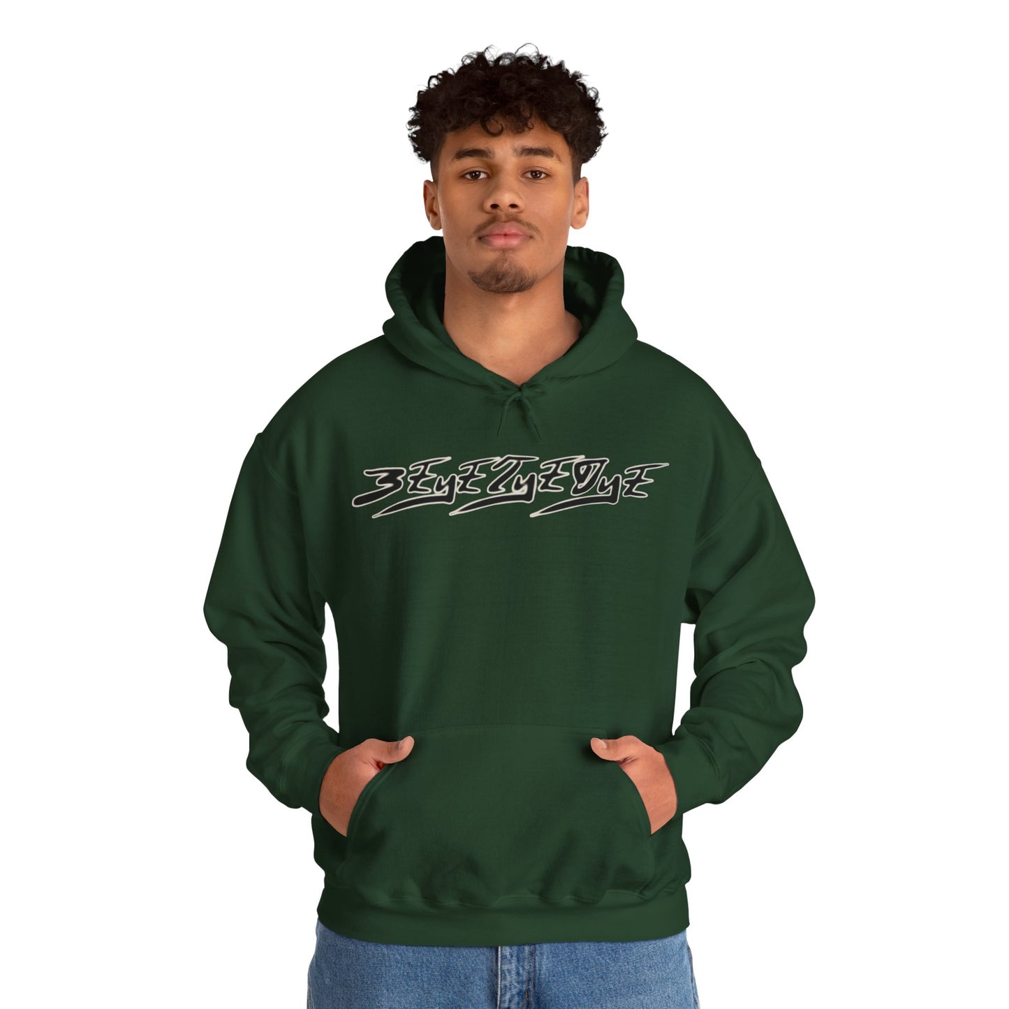 Men's 3ETD Noir "MAYA" Cymatic Print Hoodie