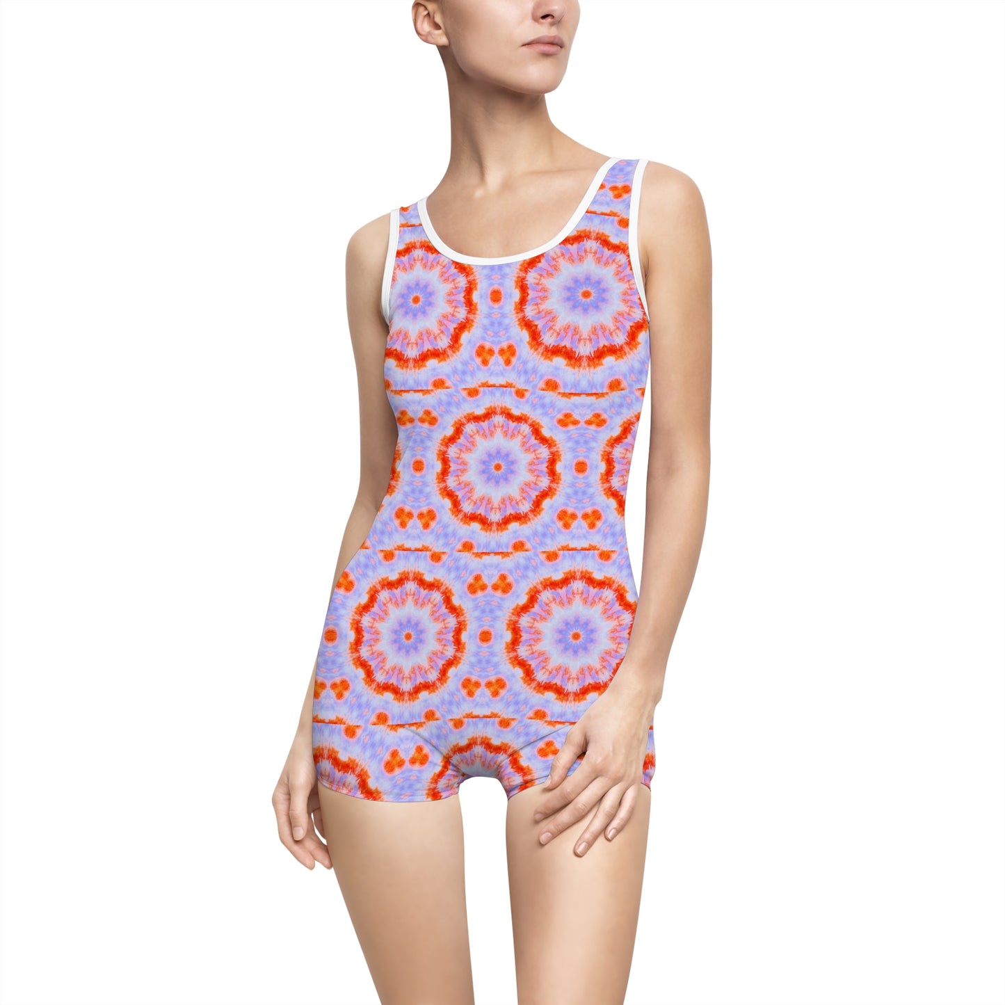 Women’s "NEBU" Cymatic AOP Vintage Swimsuit