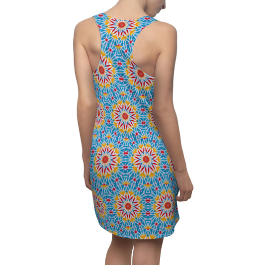 Women’s "CRISTOS" Cymatic Print Racerback Dress