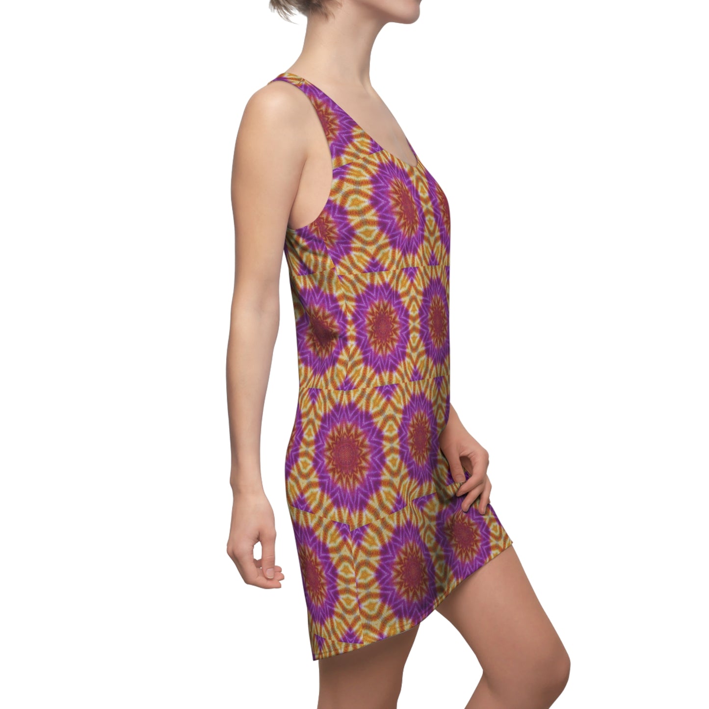 Women’s "OST3OS" Cymatic Print Racerback Dress