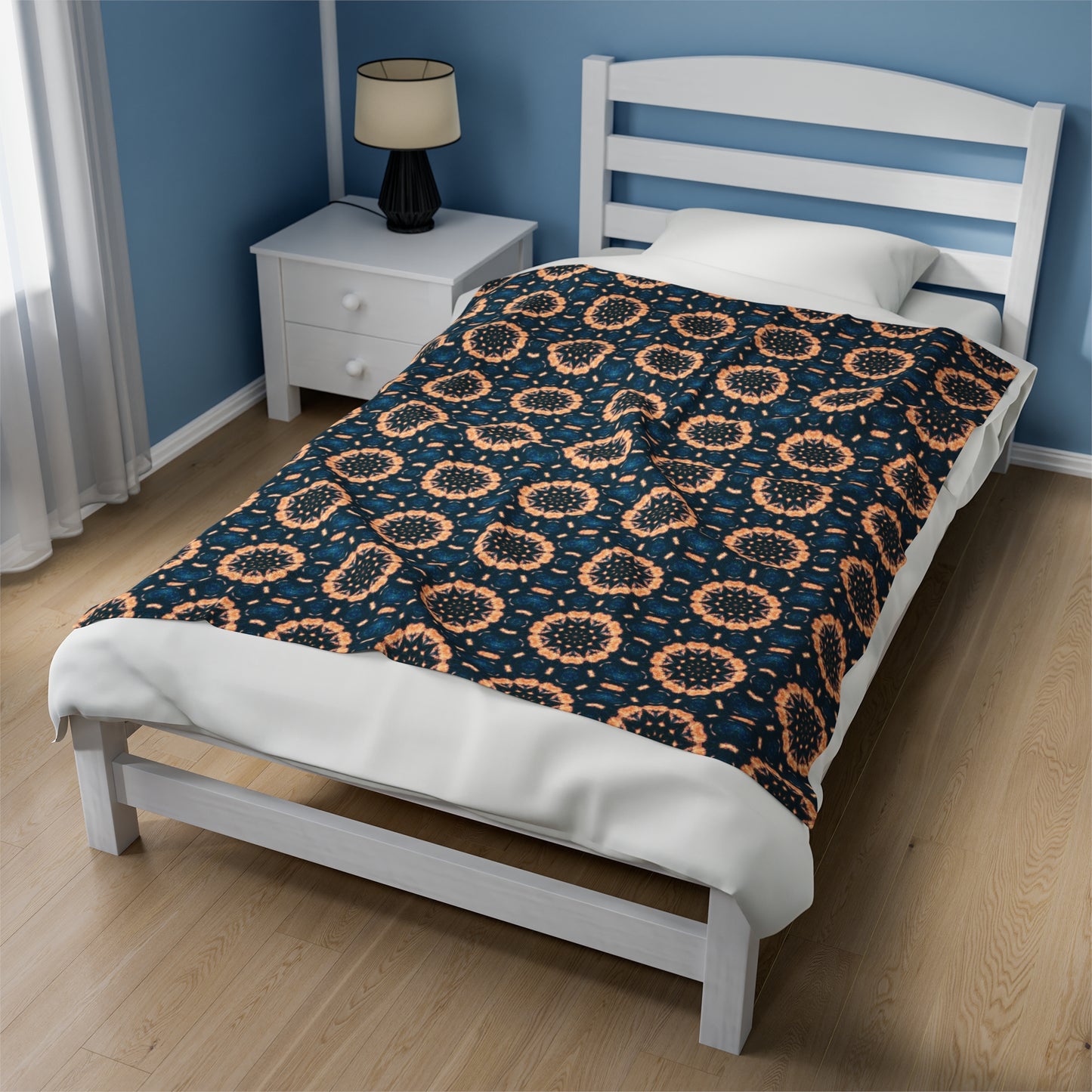 BLKSUN Cymatic AOP Velveteen Blanket