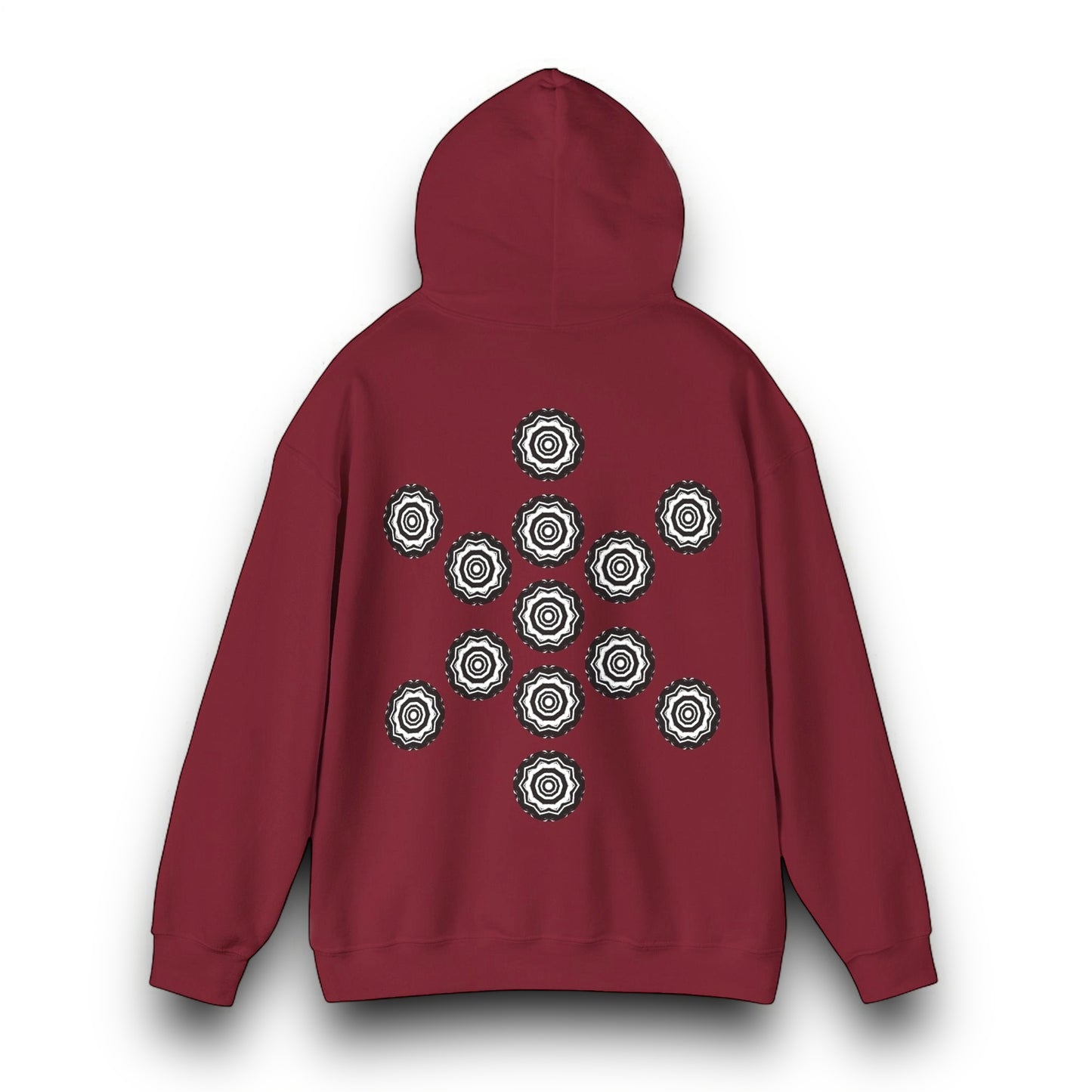 Men's 3ETD Noir "417" Cymatic Print Hoodie