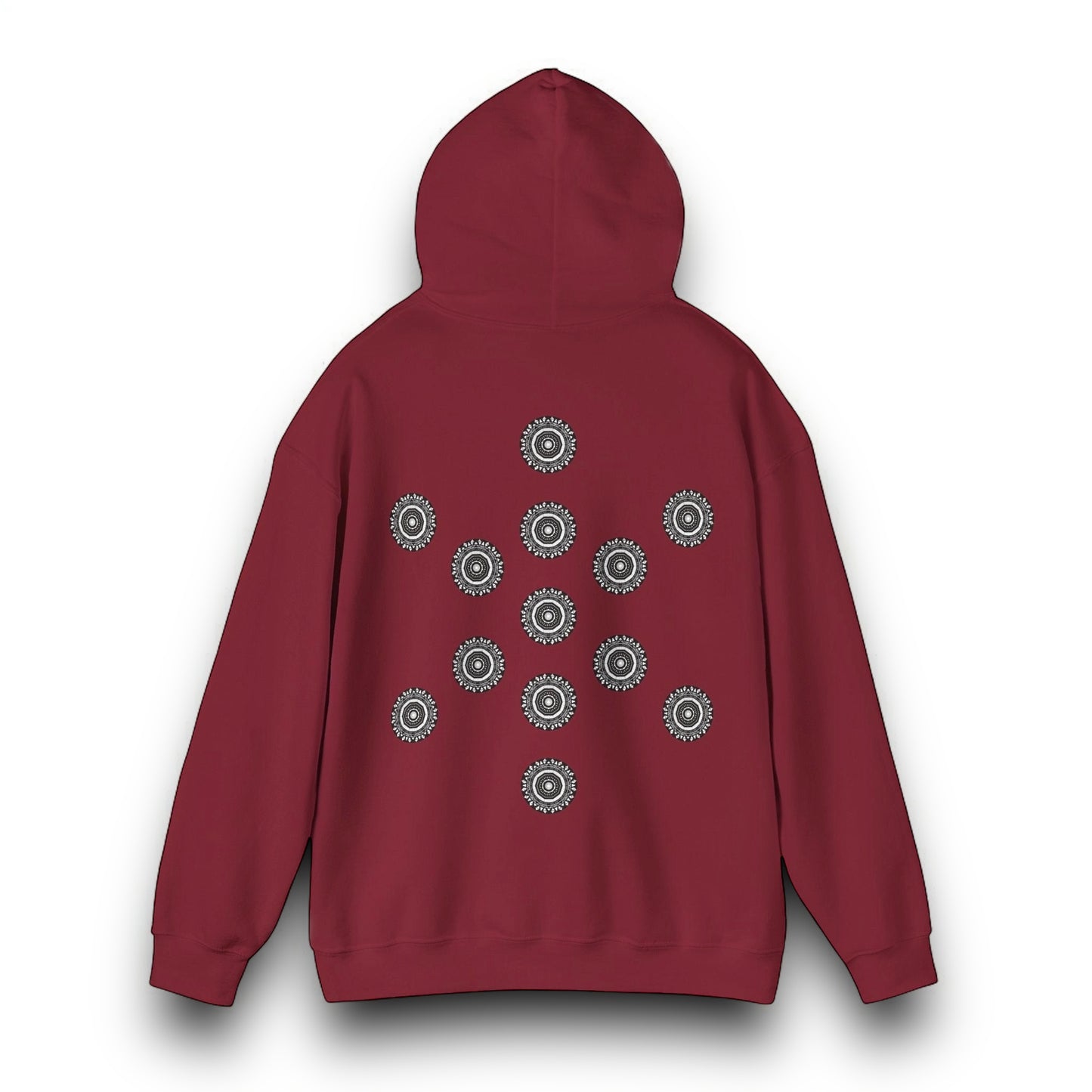 Men's 3ETD Noir "MAYA" Cymatic Print Hoodie