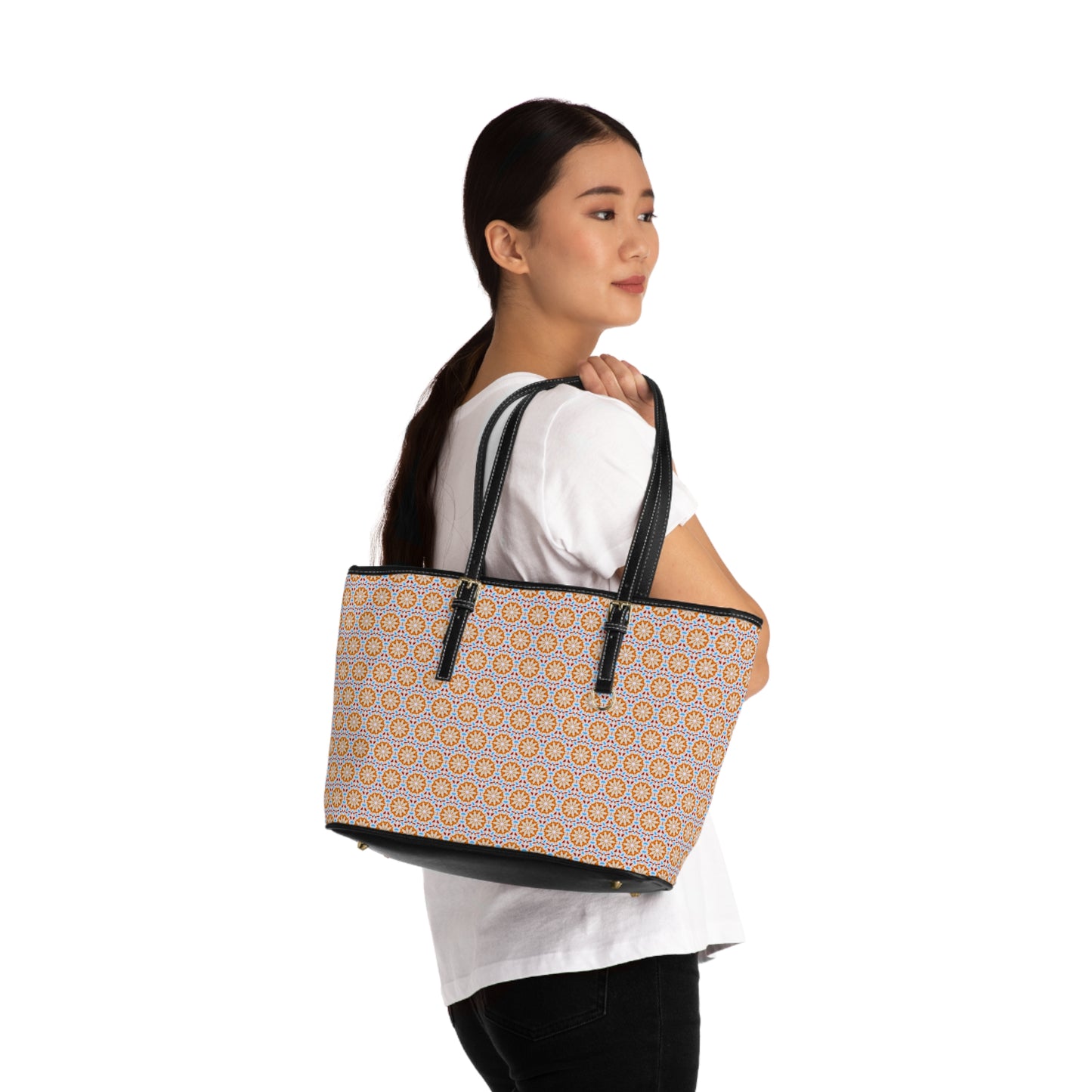 SOL Cymatic Aop Pu Leather Shoulder Bag