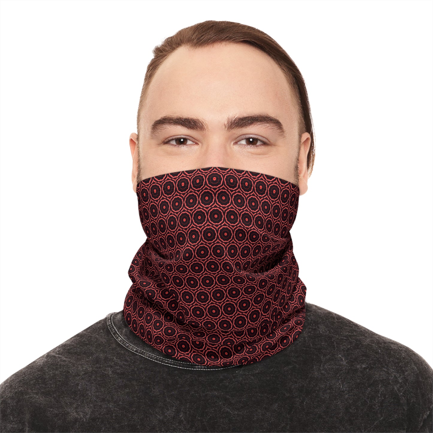 396 Aop Drawstring Neck Warmer