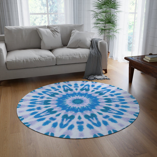 “E-VEIL I” Cymatic Round Rug