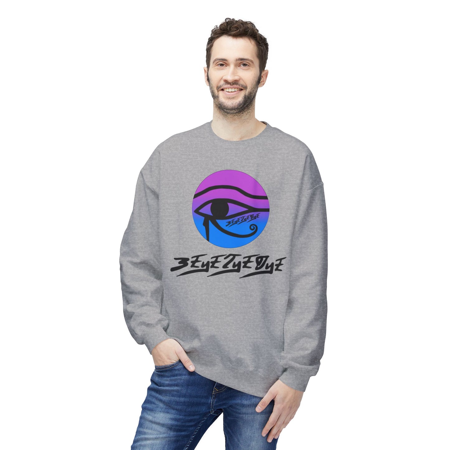 Unisex 3ETD Logo Softstyle Flecce Crewneck