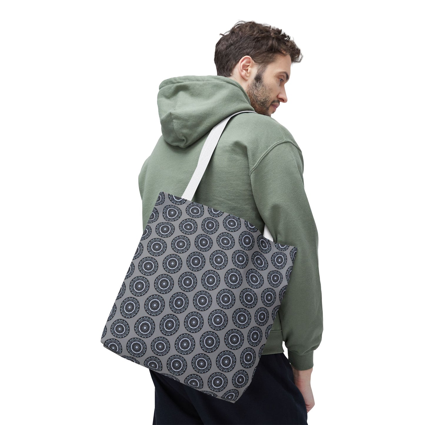 MAYA Cymatic Aop Customisable Tote Bag (Grey)