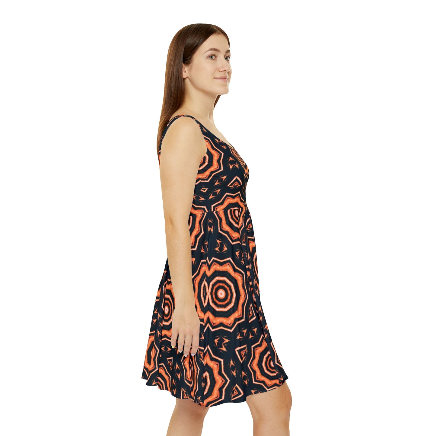 Women's "417" Cymatic Print Skater Dress