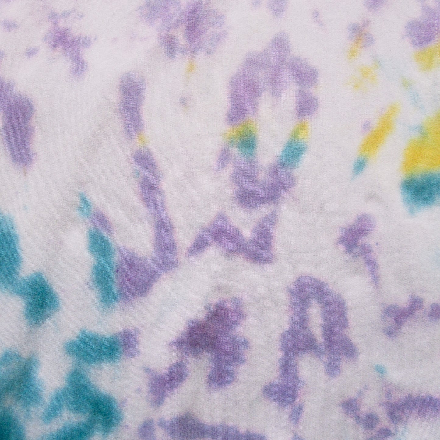 Blue, Yellow & Purple Crumple Tie Dye Swestshirt