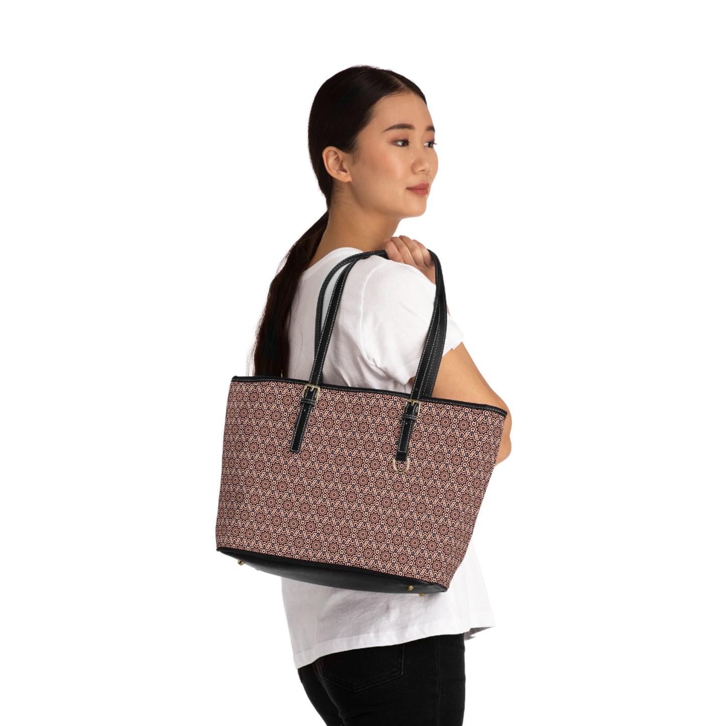 FREQNCY Cymatic Aop Pu Leather Shoulder Bag