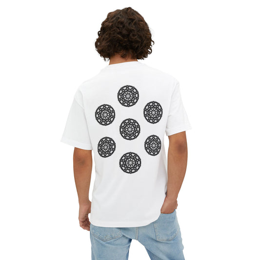 3ETD "STMPUNK" Cymatic Print Oversized Boxy T Shirt