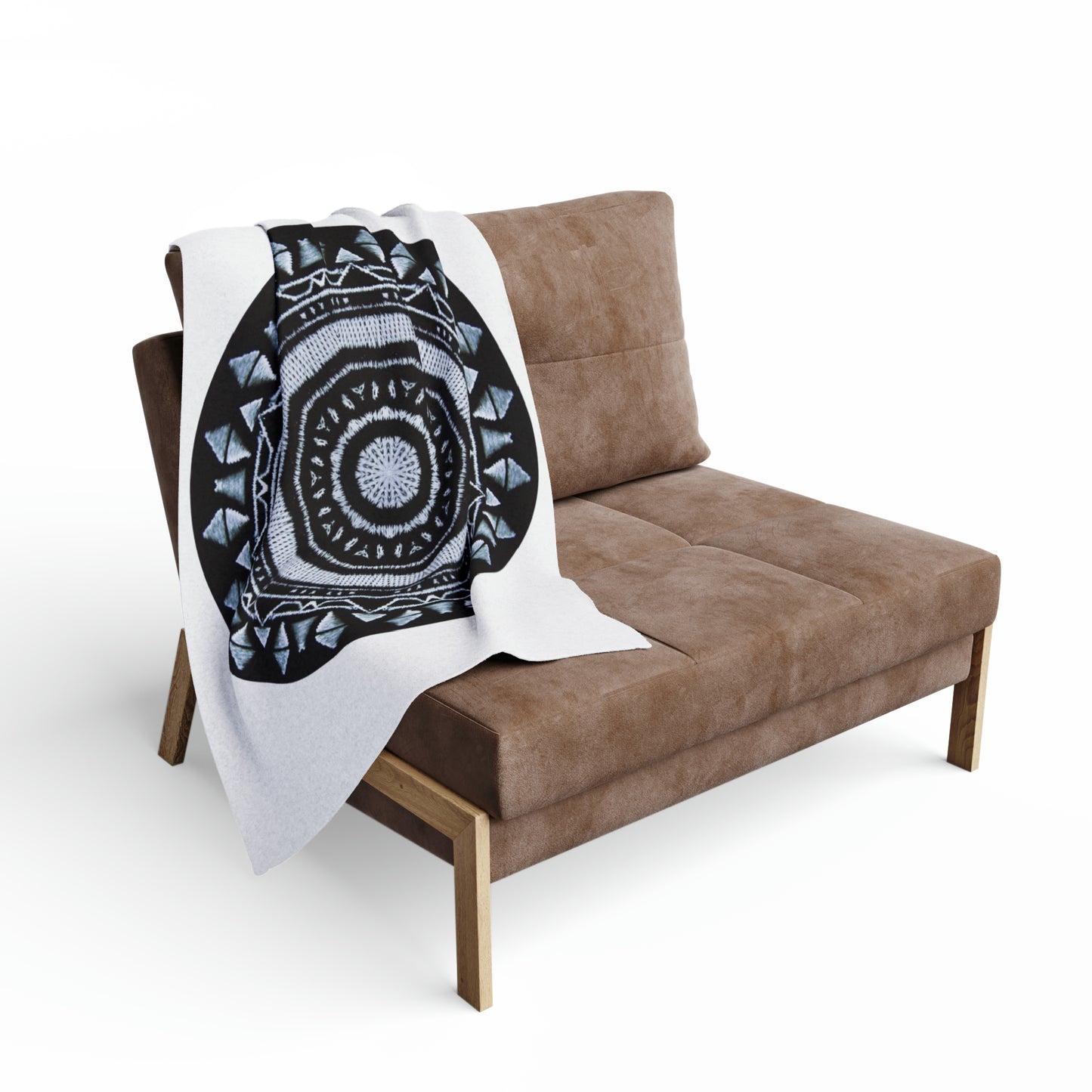 MAYA Cymatic Arctic Fleece Blanket (White)