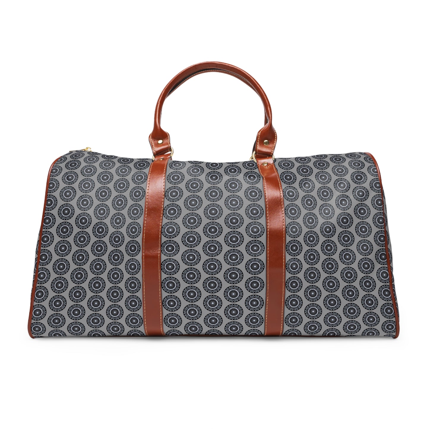 MAYA Cymatic Aop Waterproof Pu Travel Bag (Grey)