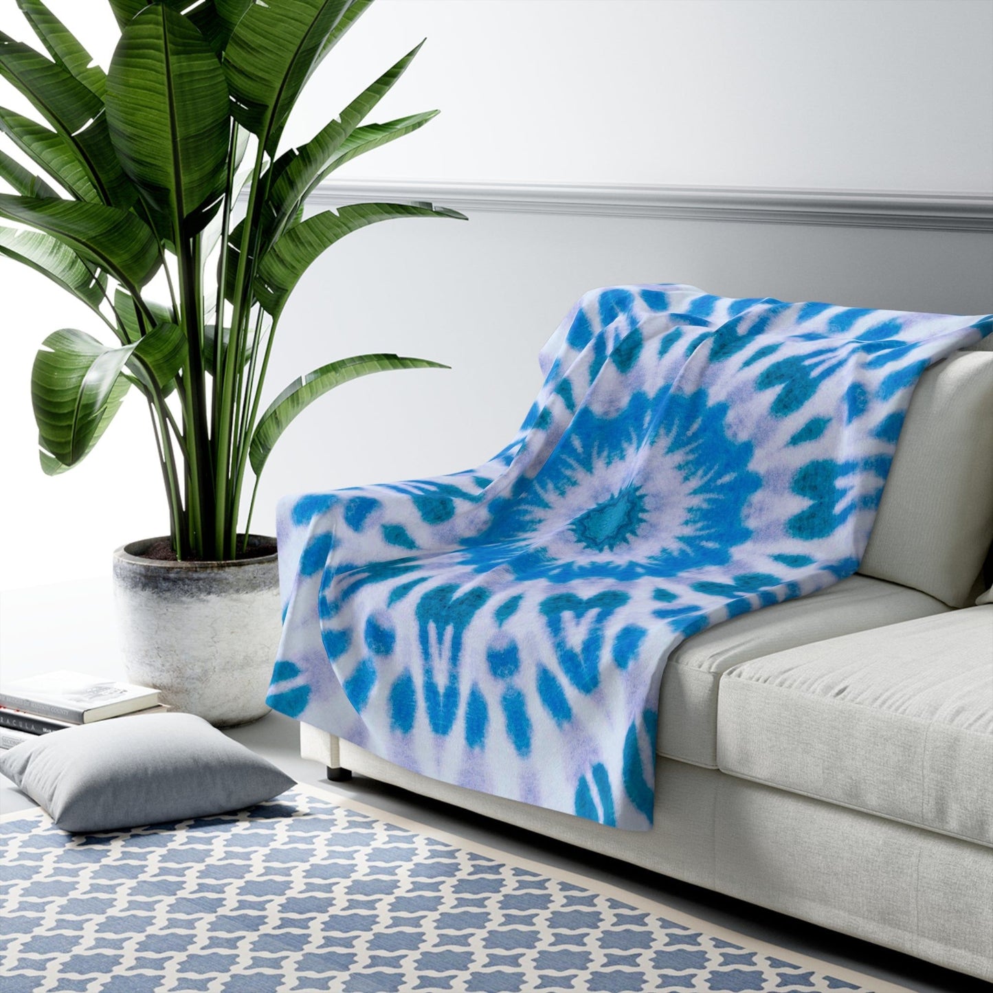 "E-VEIL I" Cymatic Sherpa Fleece Blanket