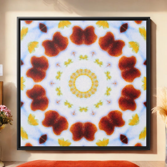 “MOSAIC” Matte Canvas, Black Frame