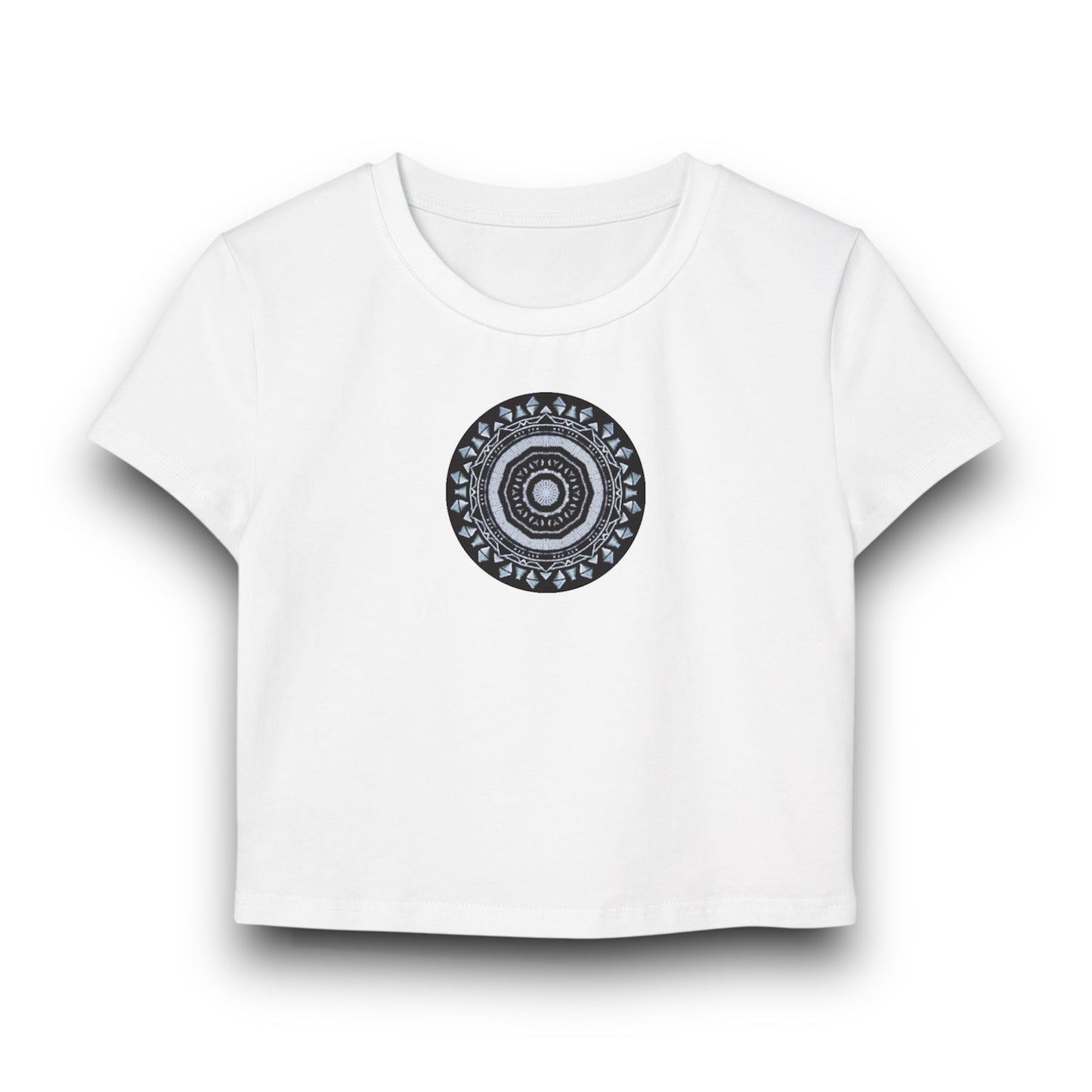 Women's "MAYA" Cymatic Print Baby Tee