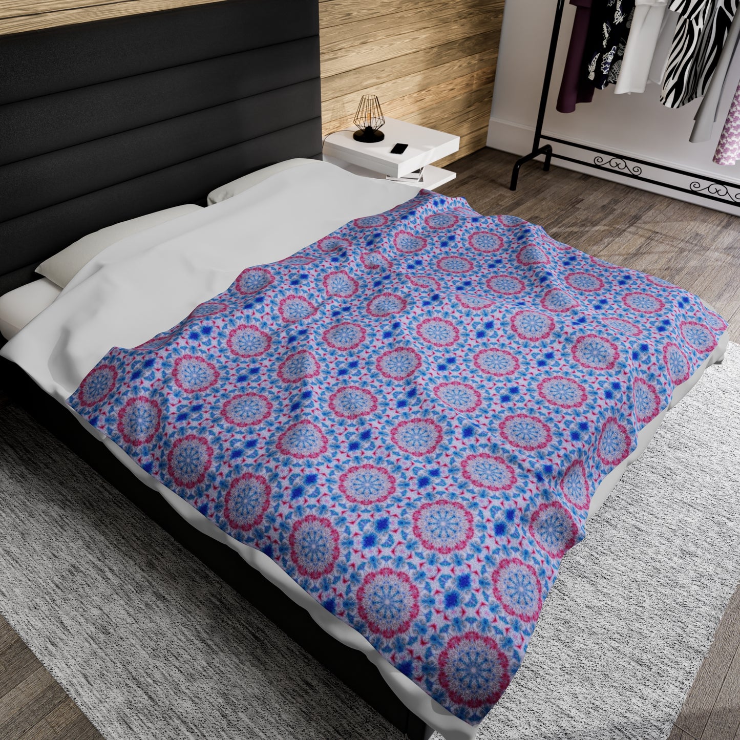 ASCNTN Cymatic AOP Velveteen Blanket