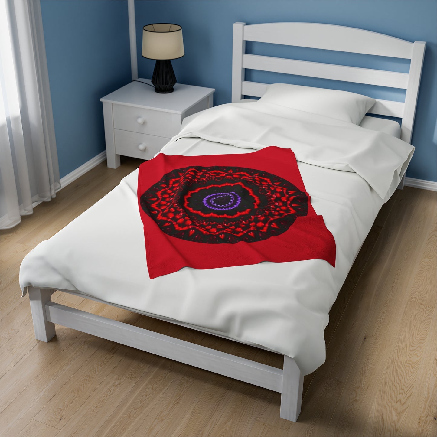 VESI-2 Cymatic Velveteen Blanket (Red)