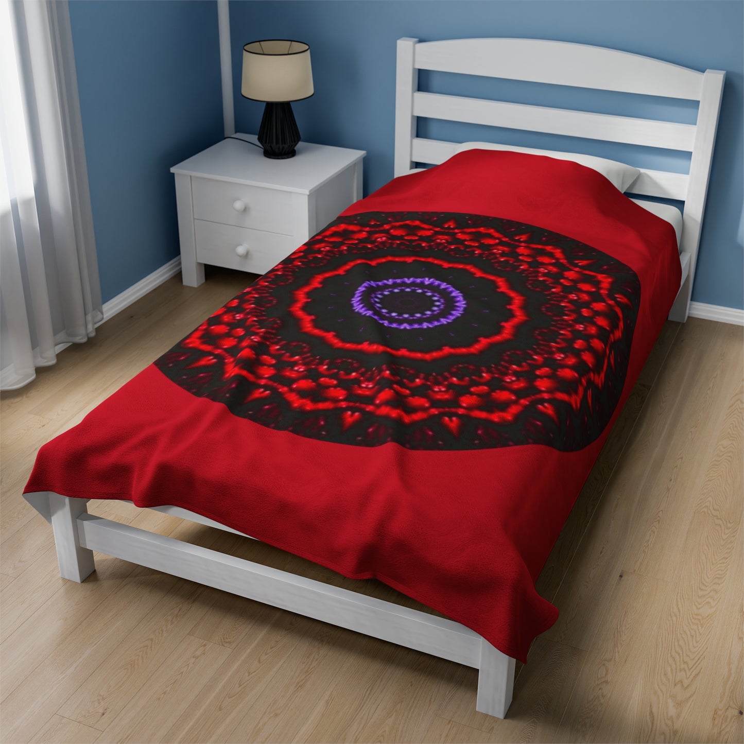 VESI-2 Cymatic Velveteen Blanket (Red)