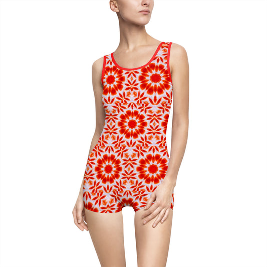 Women’s "SACRAL" Cymatic AOP Vintage Swimsuit