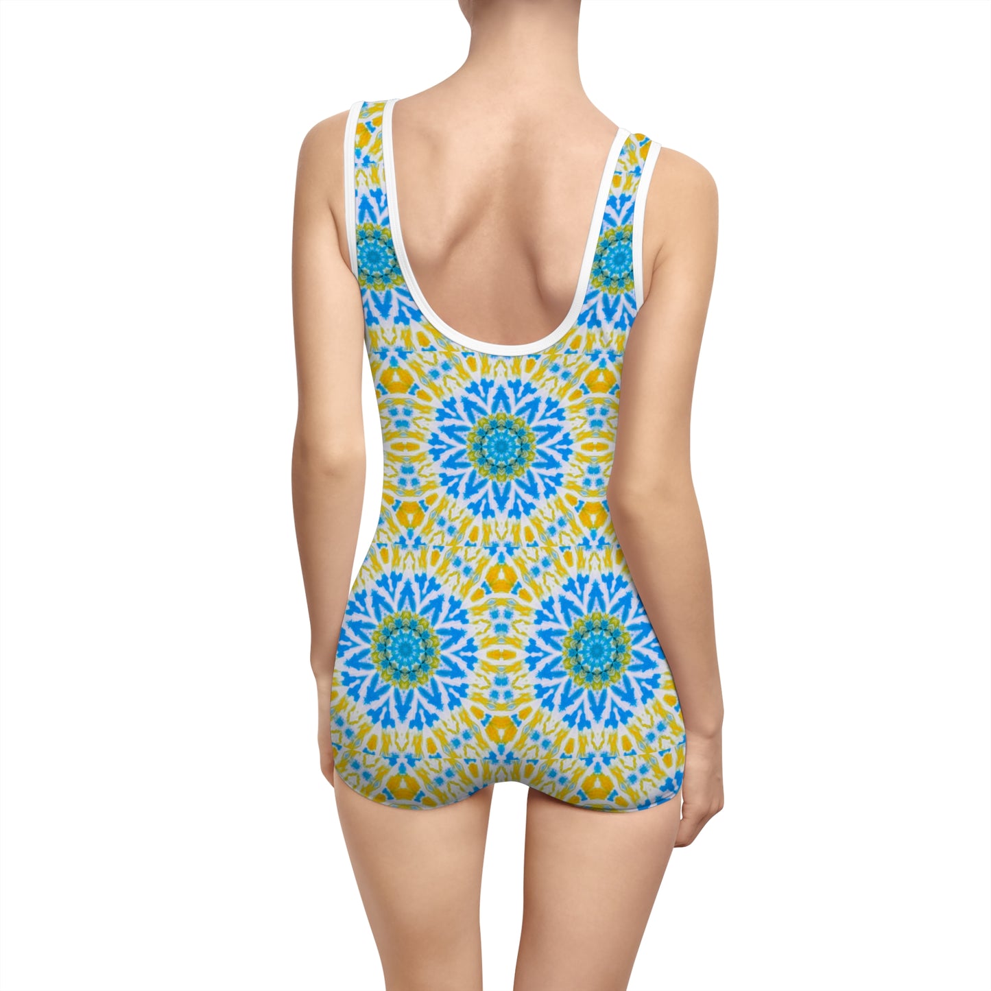 Women’s "GETA" Cymatic AOP Vintage Swimsuit