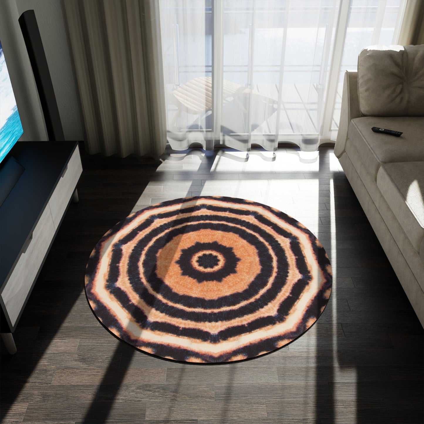 Kaleido47 Cymatic Round Rug (EYECEE)