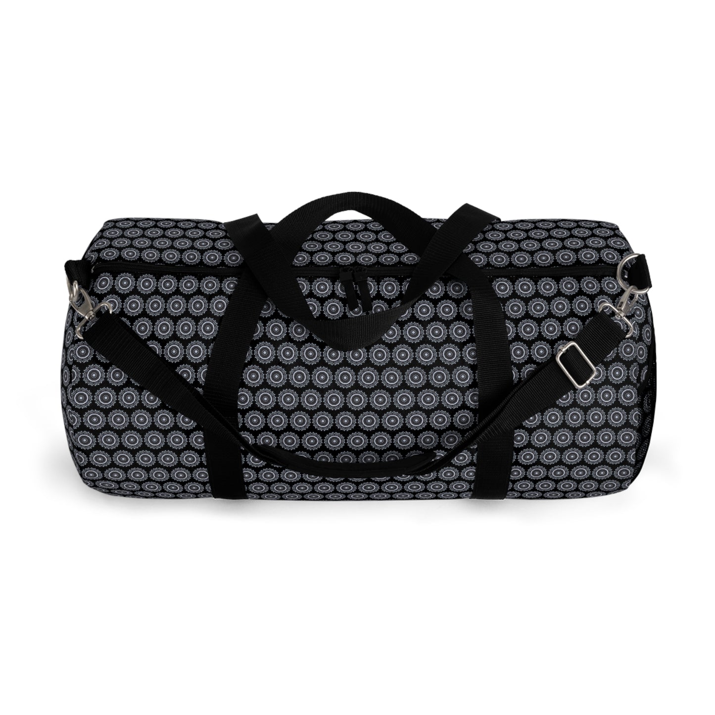 MAYA Cymatic Print Duffel Bag (Black)