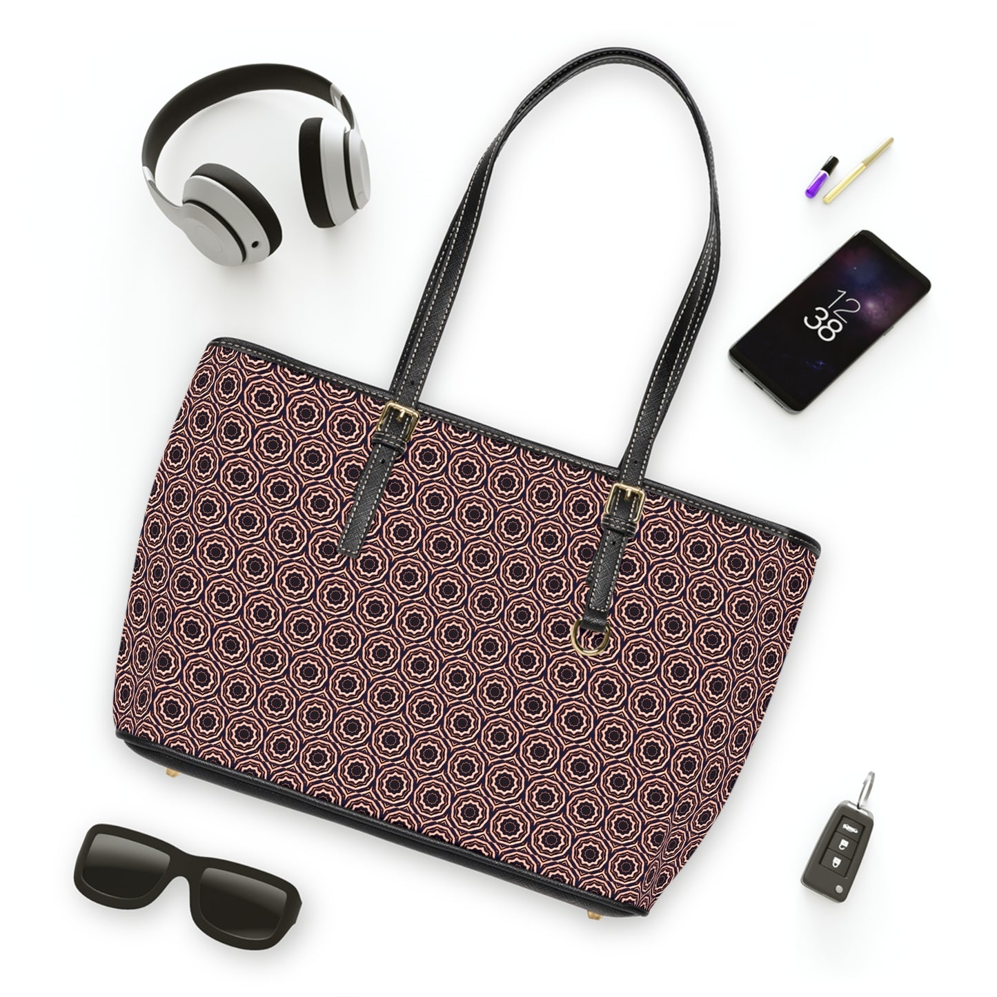 VOiD Cymatic Aop Pu Leather Shoulder Bag